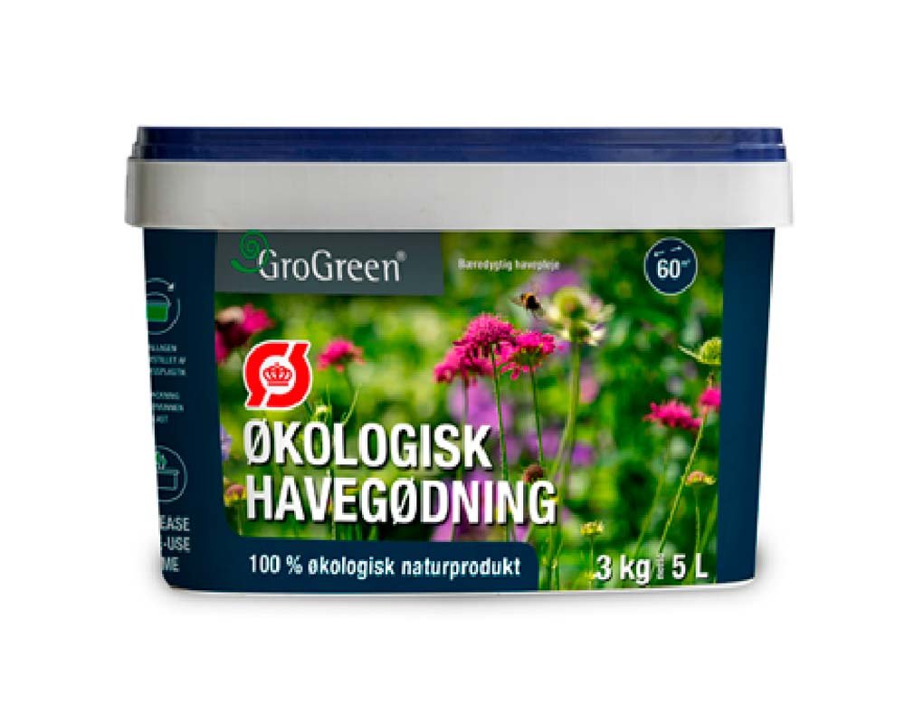 GroGreen Økologisk Havegødning  (3,00 kg spand)